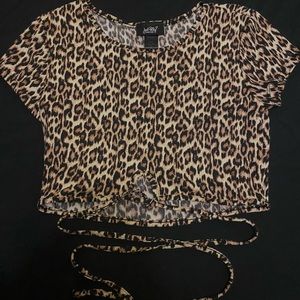 just Polly, Large, cheetah print, brown/black